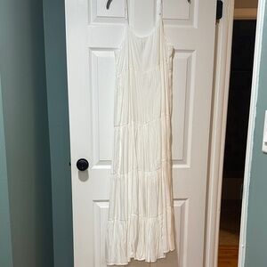 Maternity White Maxi Dress